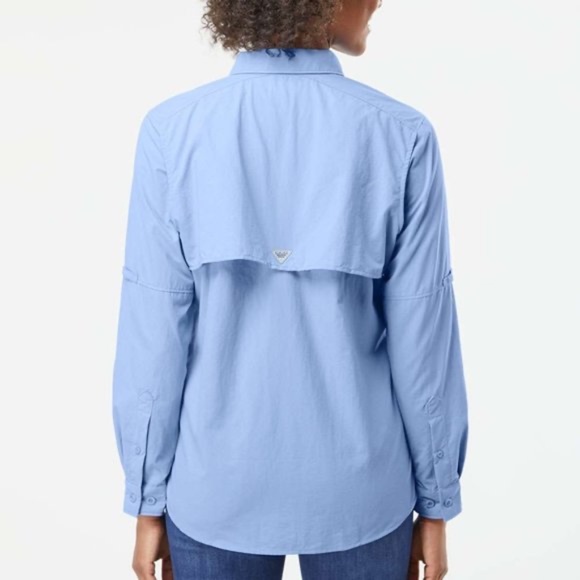 Columbia Blue PFG Bahama Long-Sleeve Shirt M - Picture 3 of 10